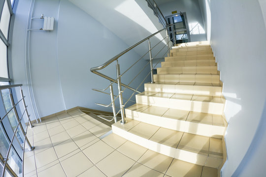 office staircase (fisheye snapshot)