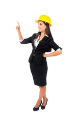 Isolated business woman