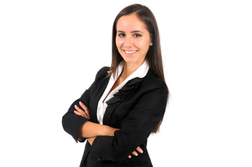 Obraz premium Isolated business woman