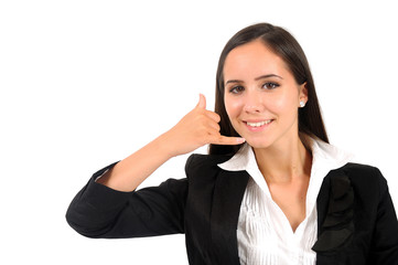 Isolated Business Woman