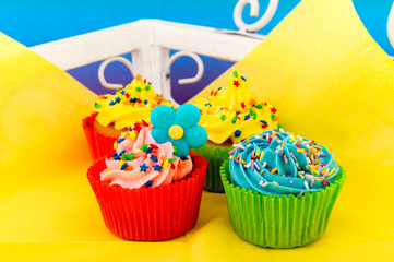Birthday cupcakes