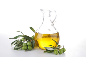 olive oil and branch