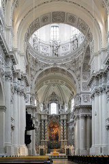 Interior of the Theatine Church in Munich, Germany
