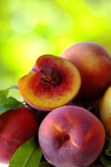 Ripe peaches