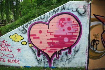 Street Graffiti on a wall © Rony Zmiri