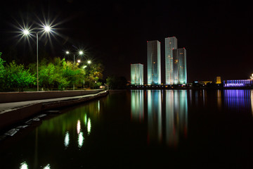 Astana. kazakhstan night panorama
