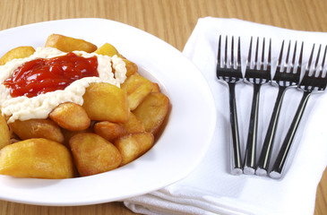 Patatas Bravas – Hot spicy fried potatoes