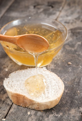 honey on bread