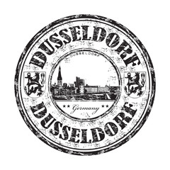 Dusseldorf grunge rubber stamp