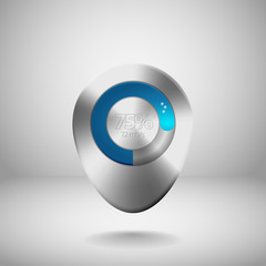 Web preloader. Download bar. Vector illustration