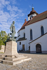 Kościół Świętej Trójcy Nowe Miasto nad Metują, Czeska Republika - obrazy, fototapety, plakaty