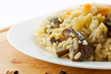 pilaf with mushrooms