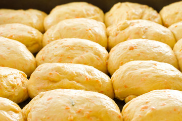raw pumpkin dough for pies