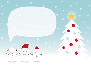 Snow Kids Christmas card