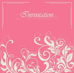 Invitation or announcement. Vector illustration
