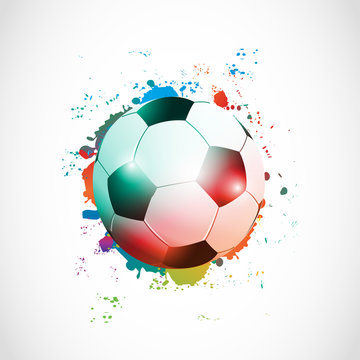 abstract football poster grunge