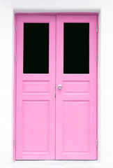pink Greek Style door
