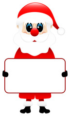 Santa Holding Label