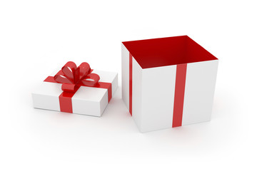 Gift Box on White Surface