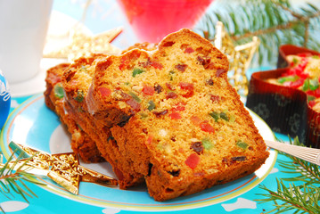 dried fruits cake for christmas
