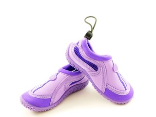 Water shoes, purple, for girls, made for walking in water © AB Photography
