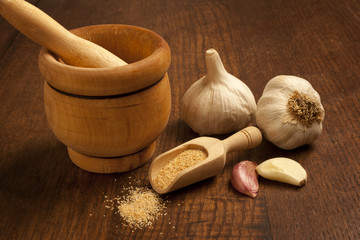 Garlic and mortar