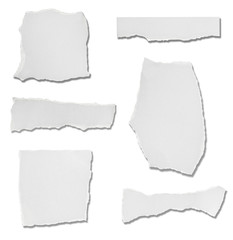 white paper ripped message background