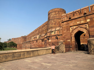 Entrance of the Agra Fort.
