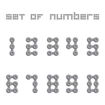 Abstract Numbers - Chain Sign Set One