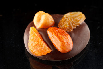 chocolate sweets with nuts