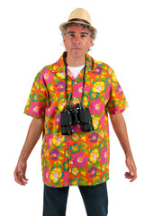 Tourist with binocular © Ivonne Wierink
