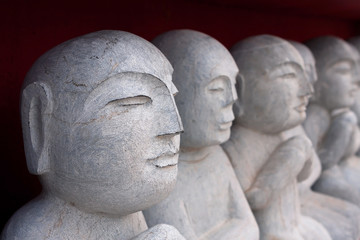 Old oriental buddha statues