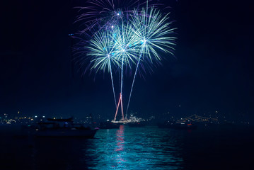 Colorful fireworks