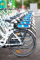 Fototapeta premium electric bicycles