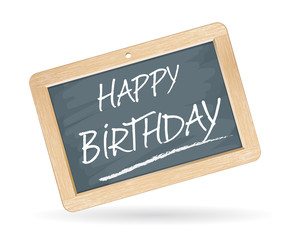 Obraz premium ardoise happy birthday