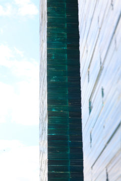 stacked glass and sky