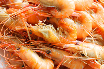 Roasted shrimps