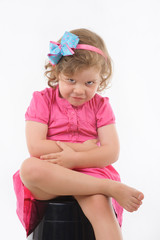 little 4 year old girl looking cute