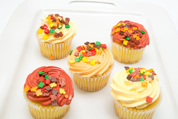 Cupcakes autumn decoration