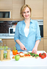 woman cooking