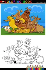  Cartoon honden voor kleurboek of pagina © Igor Zakowski