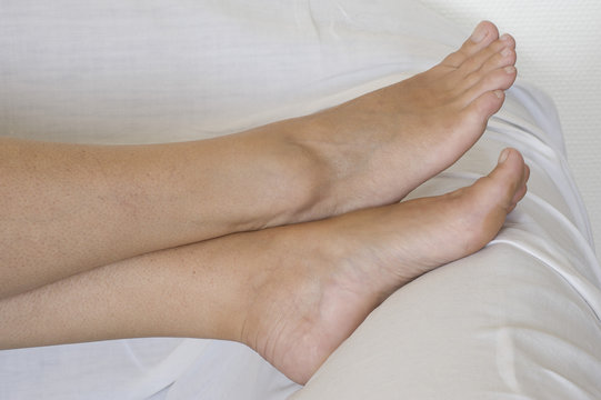 Pieds au repos