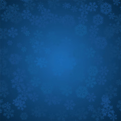 Decorative  vector Merry Christmas background with snowflakes.