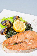 salmon steak