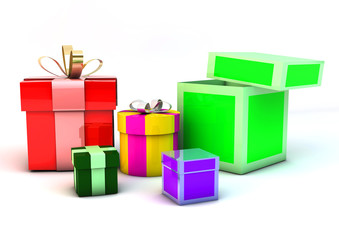 3d   gifts boxs