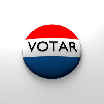 Spanish voter button