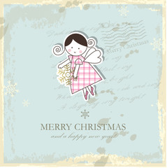 Christmas card with copy space