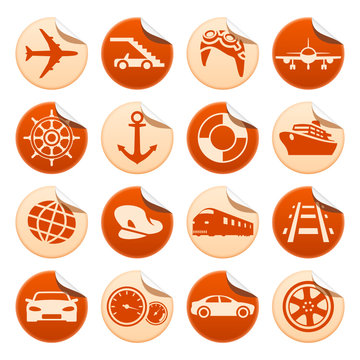 Transportation stickers