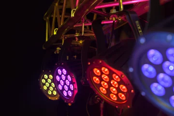 Fototapete Theater LED-Strahler auf Traversen-Tri-LED-Perspektive