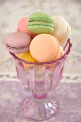 Macarons im Glas
